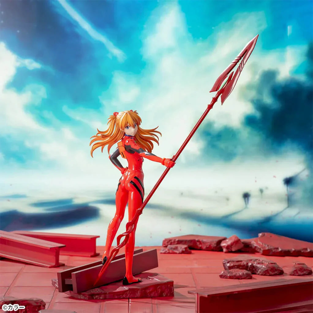 EVANGELION FIGURA SHIKINAMI ASUKA LANGLEY SPEAR OF CASSIUS VER. LUMINASTA