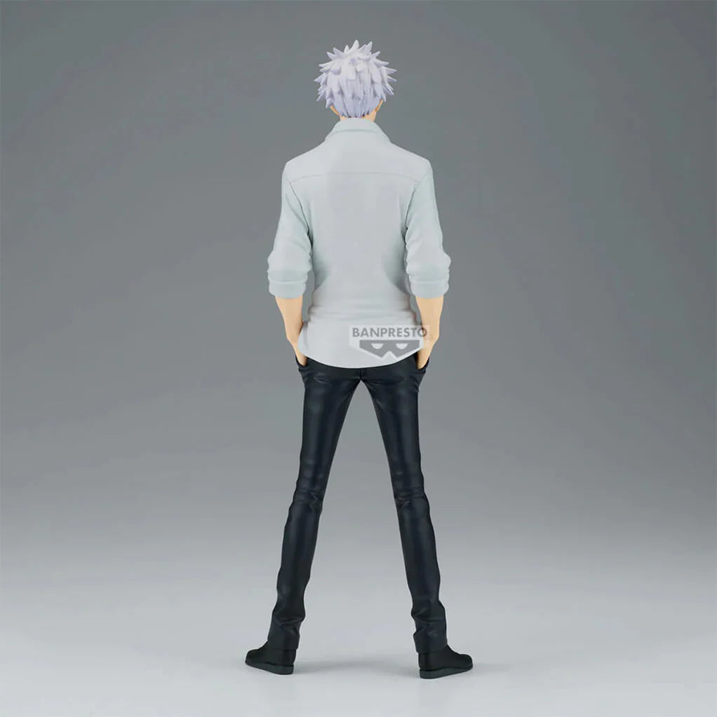 JUJUTSU KAISEN FIGURA SATORU GOJO KAIDAMA-TAMAORI II KING OF ARTIST COMO NUEVA PREVENTA 3-4 SEM.